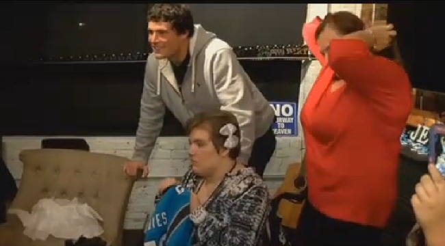 Luke Kuechly Was A Date For A Fan With Cerebral Palsy On Her Birthday