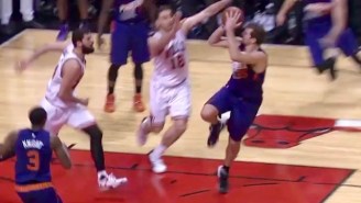 We Have No Idea How Mirza Teletovic Made This Falling-Away Game-Winning Bucket