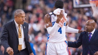 Nerlens Noel Was Taken To The Hospital After Catching An Elbow To The Face From Kyle Lowry