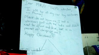 Should This British Man’s Funny Note Be Enough To Get Him Out Of A Parking Ticket?