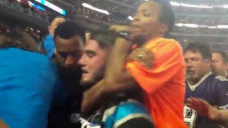 Police Are Investigating A Cowboys Security Guard For Choking A Panthers Fan