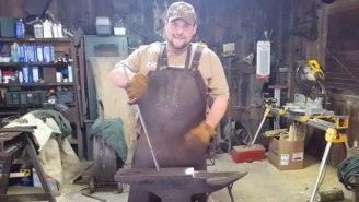 This Angry Blacksmith Hilariously Settles 9/11 Conspiracy Theorists’ Jet Fuel Argument