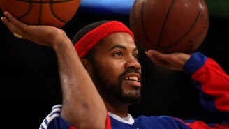 Watch Rasheed Wallace Sink A Three-Pointer With Both Hands…At The Same Time