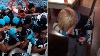 Greg Olsen Refuses To Dab, But His Adorable Son Makes Up For It