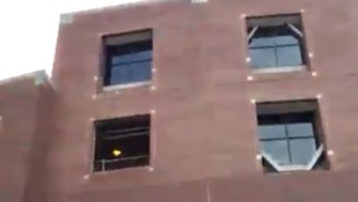 Watch Florida State’s Quarterback Throw A Football Over A Building
