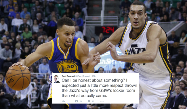 stephen curry rudy gobert disrespect tweet