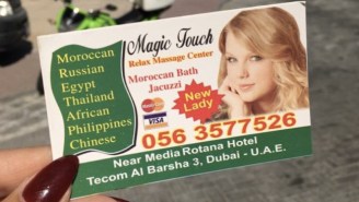 Yup, There’s A Massage Parlor Using Taylor Swift’s Image For Its Advertising