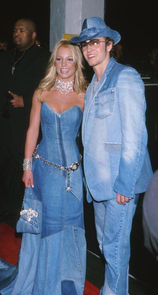 Britney Spears & Justin Timberlake of NSYNC during The 28th Annual American Music Awards at Shrine Auditorium in Los Angeles, California, United States. (Photo by Jeffrey Mayer/WireImage)