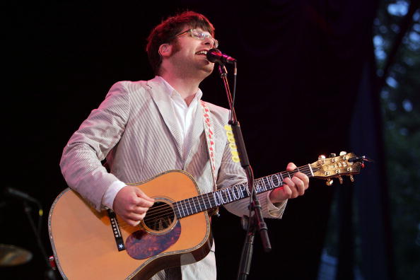 NEW YORK - JULY 16: Colin Meloy of the band the Decemberists performes onstage at Central Park SummerStage July 16, 2007 in New York City. (Photo by Bryan Bedder/Getty Images)