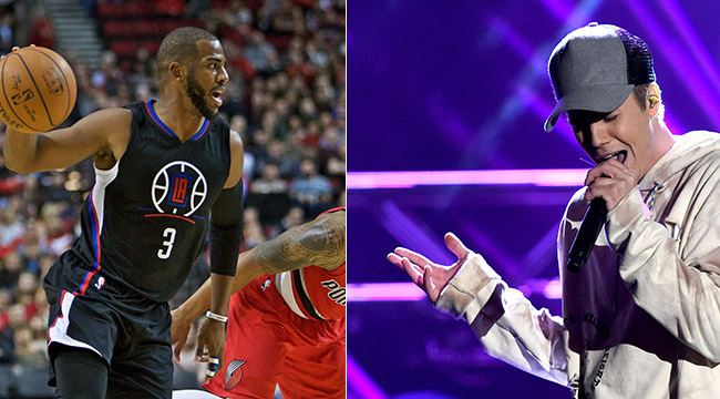 Justin Bieber, Chris Paul