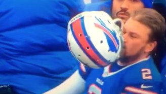 Please Enjoy This Kicker Jacking Himself In The Face With His Own Helmet