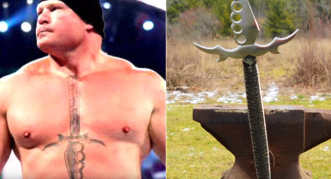 This Artist Turned Brock Lesnar's Tattoo Into A Real Life Weapon