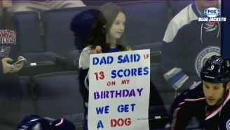 Cam Atkinson Is Buying This Little Girl A Dog After Scoring Three Goals On Her Birthday