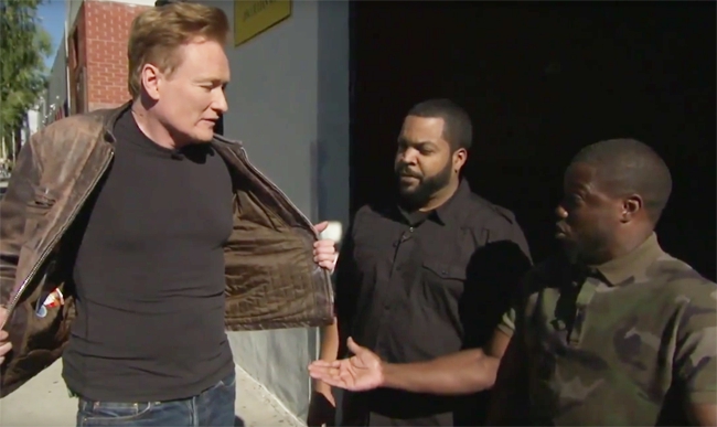 Watch Kevin Hart And Ice Cube Outtakes From Conan Driver S Test Watch Kevin Hart And Ice Cube Outtakes From Conan Driver S Test