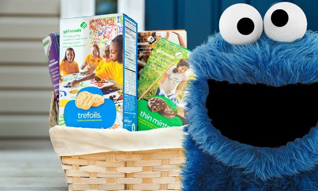 Cookie monster girl scout cookies