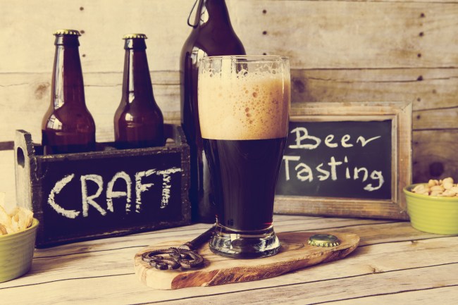 craft beer tasting