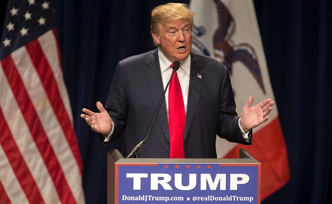 Donald Trump Holds Campaign Rally In Iowa