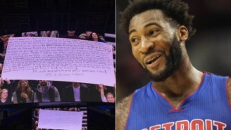 This Pistons Fan Has The Longest Sign In History Championing Andre Drummond For The All-Star Game