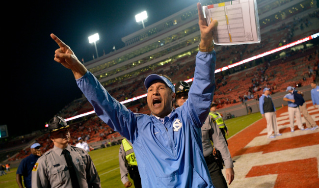 UNC head coach Larry Fedora