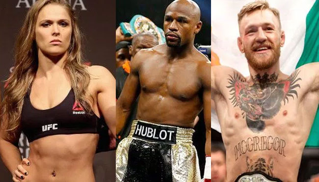 floyd-mayweather-ronda-rousey-conor-mcgregor