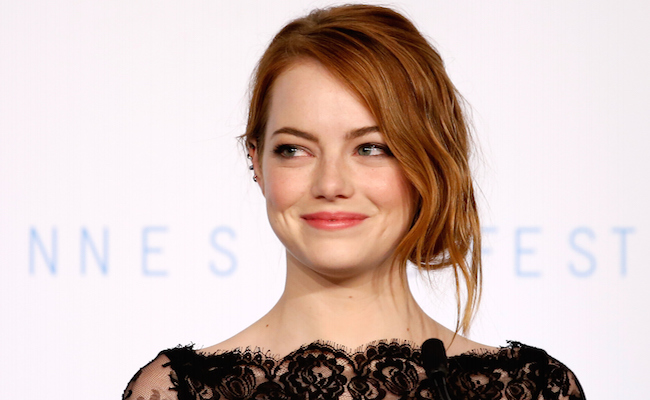 Emma Stone Has Bright Red Hair While Filming 'Cruella