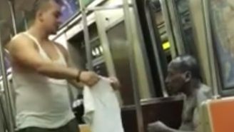 This NYC Subway Rider’s Grand Gesture Towards A Shivering Man Will Warm Your Heart