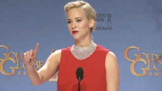 Was Jennifer Lawrence A Jerk To This Golden Globes Reporter Reading A Question From His Phone?