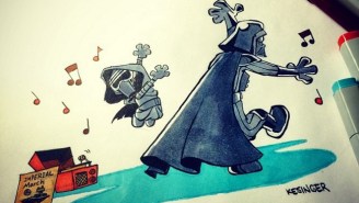 Now There Are Even More Cute Drawings Of ‘Calvin And Hobbes’ Re-Imagined As ‘Star Wars: The Force Awakens’