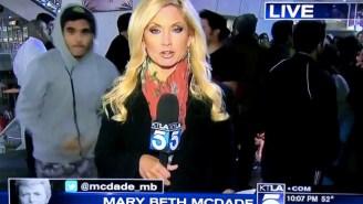 This Los Angeles Reporter Had A Scary Run-In With A Bystander On Live TV