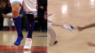 Why Did Amir Johnson Childishly Slap Robin Lopez’s Shoe Out Of This Trainer’s Hand?