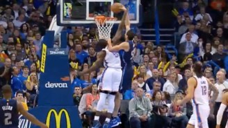 This Poster Dunk By Salah Mejri On Serge Ibaka Is The Most Anonymous Highlight Of The Season