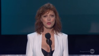 Did The Internet Overreact To Susan Sarandon’s ‘Exposed’ Look At The SAG Awards?