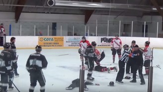 A Junior Hockey Linesman Punched A Player, Then Got Attacked By A Trainer