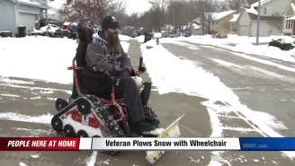 This War Veteran Turned His Wheelchair Into A Snowplow To Help His Entire Neighborhood