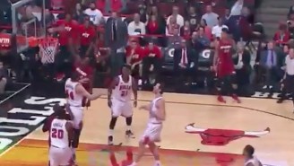 Luol Deng Freezes Nikola Mirotic With A Stutter Step Before Soaring For A Slam