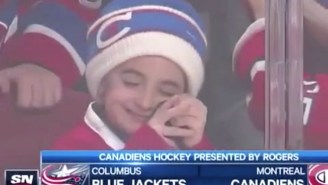 A Little Canadiens Fan Had The Best Reaction To Getting A Puck From A Player