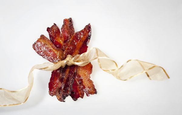 Artfully Presented Candied Bacon!