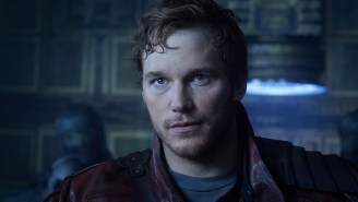 Star-Lord gives the world a pep talk from the set ‘Guardians of the Galaxy 2’