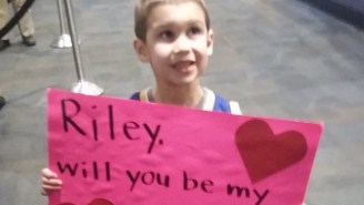 Steph Curry Isn’t Quite Ready To Let This Charming Toddler Be Riley’s Valentine