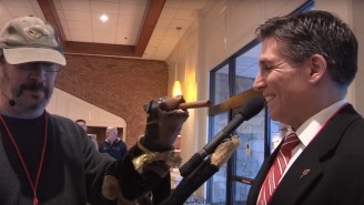 Watch Triumph The Insult Comic Dog (And Robert Smigel) Get Kicked Out Of A GOP Event