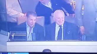 Check Out Vince McMahon And Jerry Jones Chilling In The Owner’s Box At AT&T Stadium