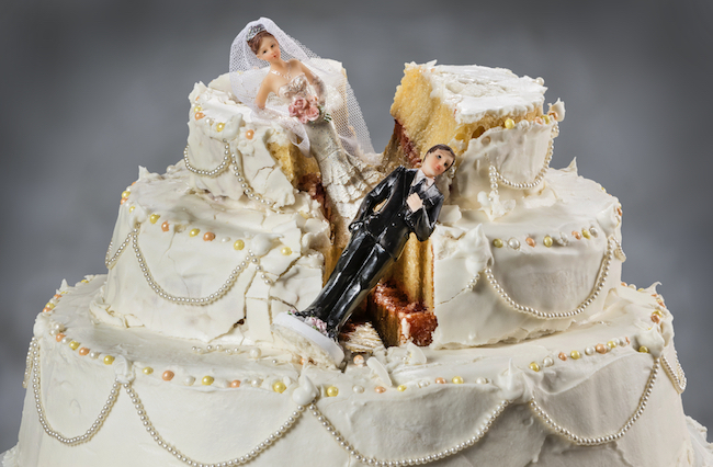 wedding cake divorce