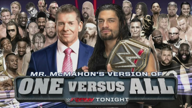 WWE Raw One vs All 