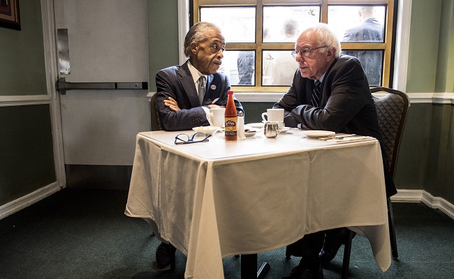 Bernie Sanders Meets With Al Sharpton In New York