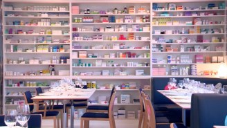 Mega-Famous Artist Damien Hirst Wants You To Eat Dinner In A Pharmacy