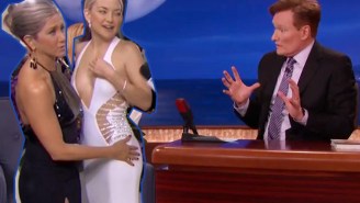 Kate Hudson Talks About Jennifer Aniston Getting Handsy With Her Booty On The Red Carpet