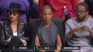 Beyonce Went To A Clippers Game With Kendrick Lamar And Jay-Z And A Meme Was Born