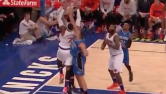 Carmelo Anthony Takes Aaron Gordon Off The Dribble For The Monster Baseline Flush
