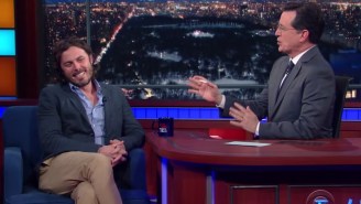 Casey Affleck Looks Like He’s Ready To Fight Stephen Colbert In This Awkward Interview