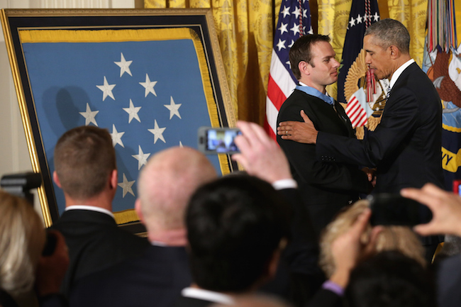 Obama Presents Medal Of Honor To Navy SEAL Edward Byers